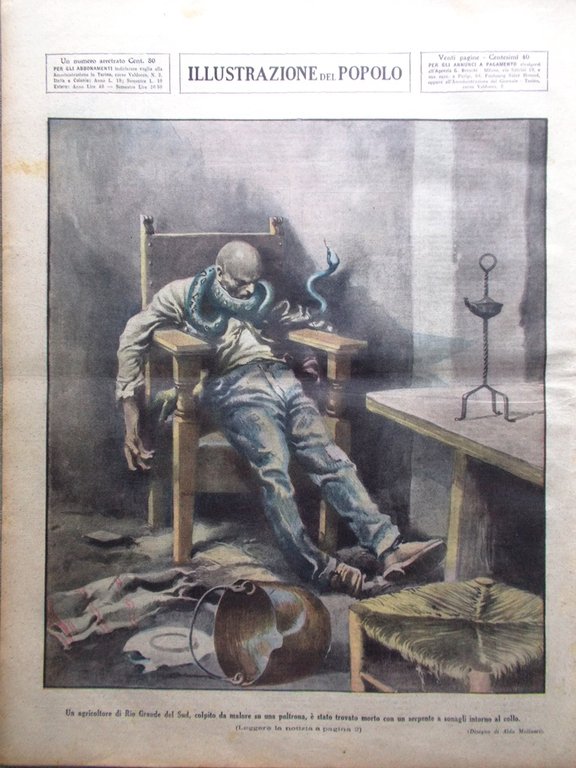 Illustrazione del Popolo 9 Ottobre 1932 Cork Gandhi Fame Fantasmi …