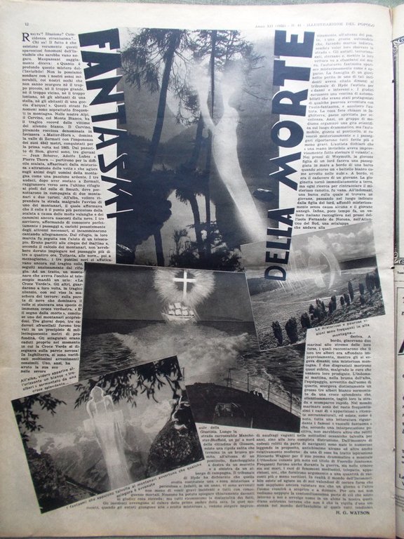 Illustrazione del Popolo 9 Ottobre 1932 Cork Gandhi Fame Fantasmi …