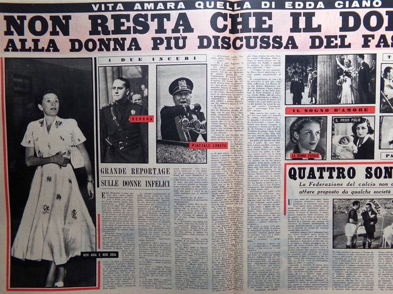 Illustrazione del Popolo 9 Ottobre 1949 Savoia Alluvione Campania Stalin …