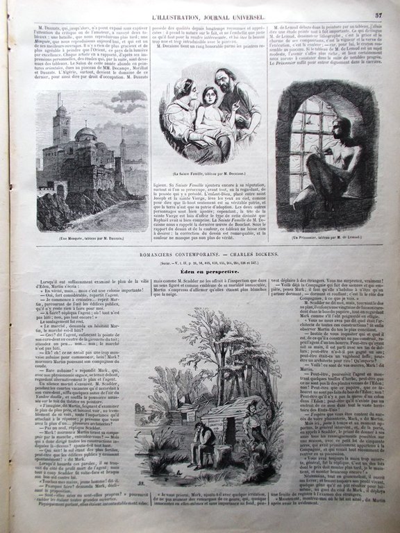 L'Illustration Journal Universel 16 Mars 1844 Rupture Digue Dickens Cham …