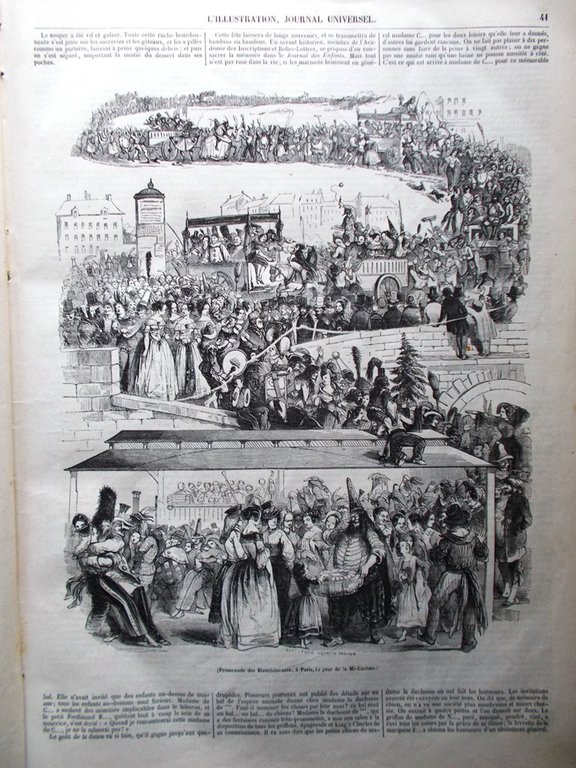 L'Illustration Journal Universel 16 Mars 1844 Rupture Digue Dickens Cham …