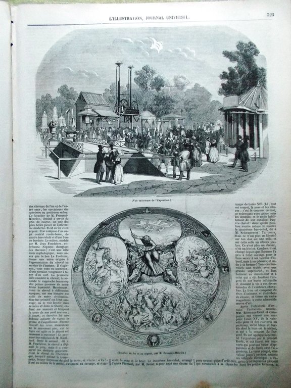 L'Illustration Journal Universel 18 Juillet 1844 Environs de Paris Tir …