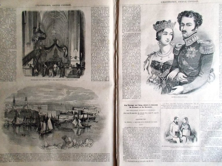 L'Illustration Journal Universel 19 Octobre 1844 Oscar I Suède Windsor …