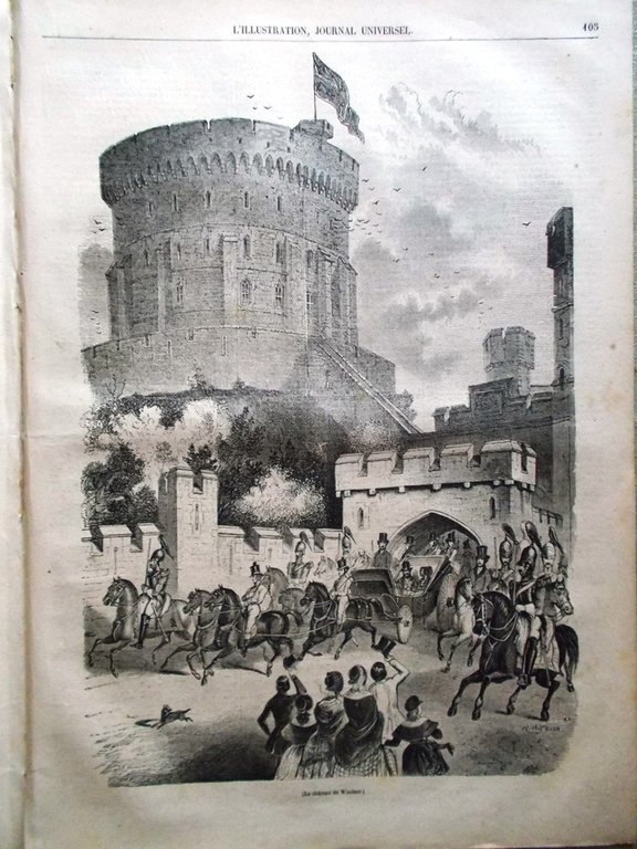 L'Illustration Journal Universel 19 Octobre 1844 Oscar I Suède Windsor …