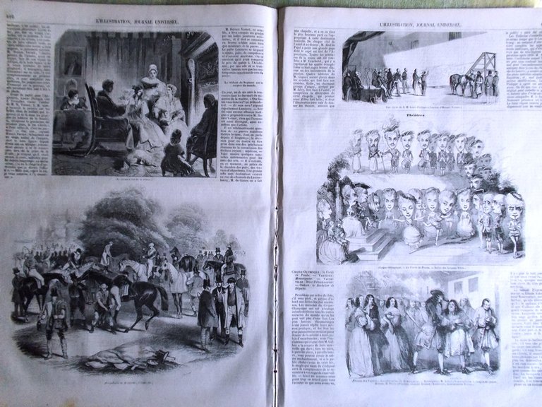 L'Illustration Journal Universel 26 Octobre 1844 Luxembourg Aliénés Vincent Paul