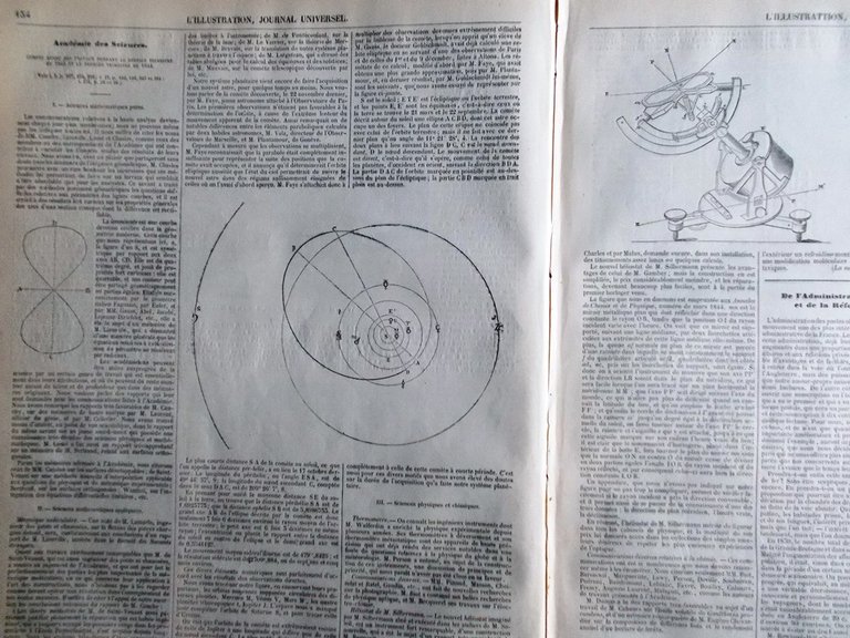 L'Illustration Journal Universel 27 Avril 1844 Réforme des Postes Seine …