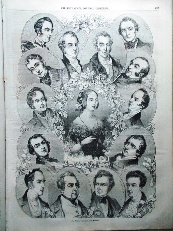 L'Illustration Journal Universel 4 Juillet 1844 Forçats Reine Angleterre Séguier