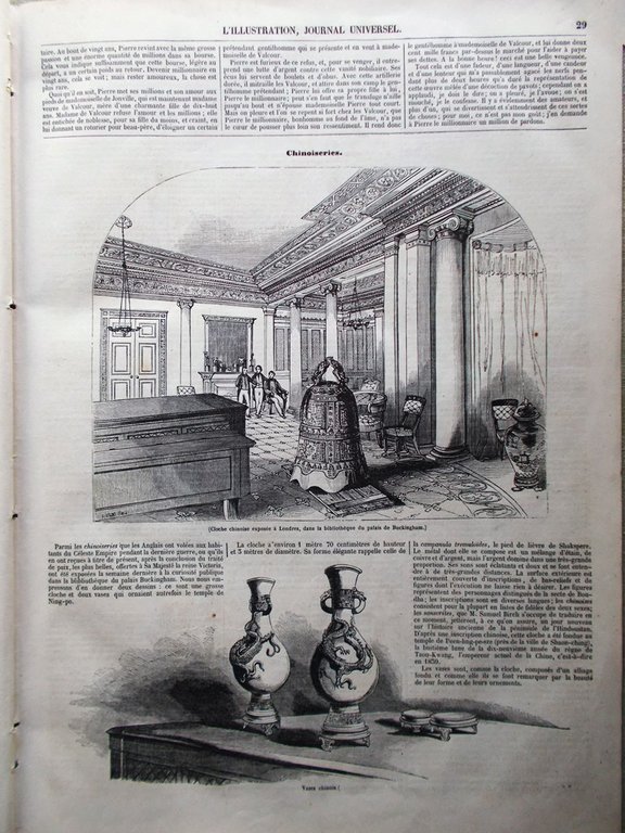 L'Illustration Journal Universel 9 Mars 1844 Catacombes Paris Chambre Beaucaire