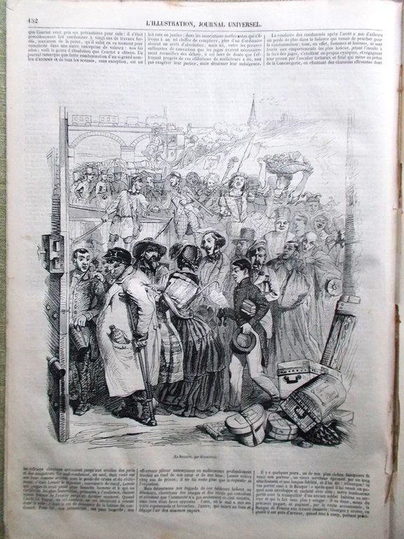 L'Illustration Journal Universel 9 Novembre 1844 Haydn Aliénés Bicêtre Gavarni
