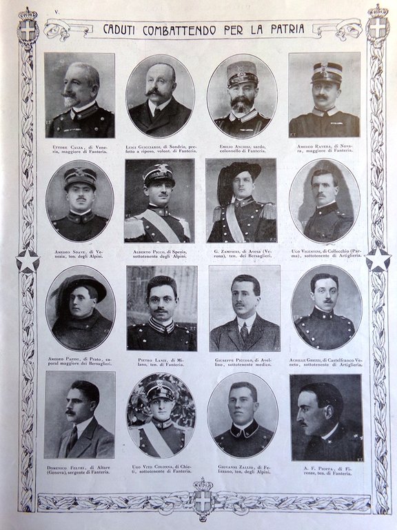 L'illustrazione Italiana 1 Agosto 1915 WW1 Savoia Gorizia Freikofel Isonzo …