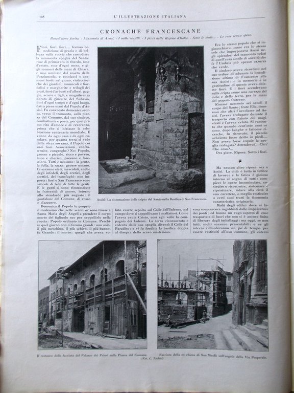 L'Illustrazione Italiana 1 Agosto 1926 Poggio Levi Assisi Nerone Duce … | Immagine Gallery 2