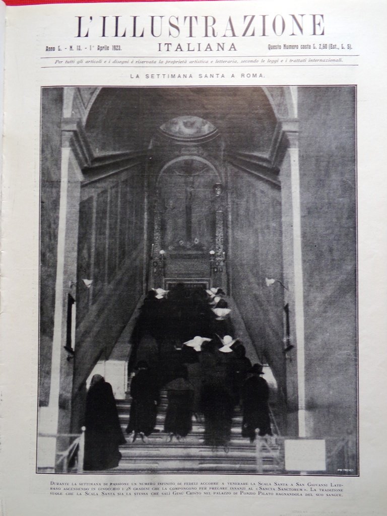 L'Illustrazione Italiana 1 Aprile 1923 Morte Sarah Bernhardt Autostrada Milano