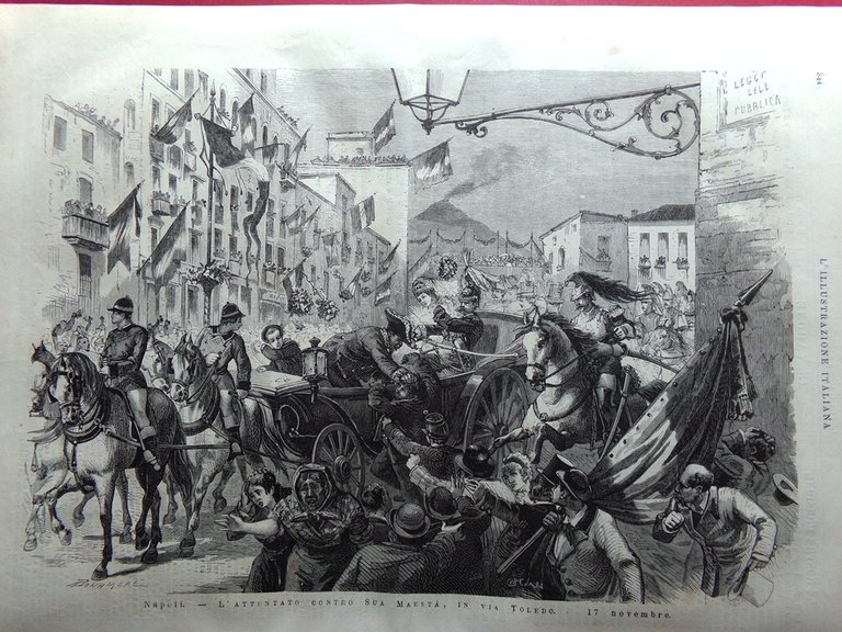L'Illustrazione Italiana 1 Dicembre 1878 Attentato Sovrani Napoli Firenze Junck | Immagine Gallery 2