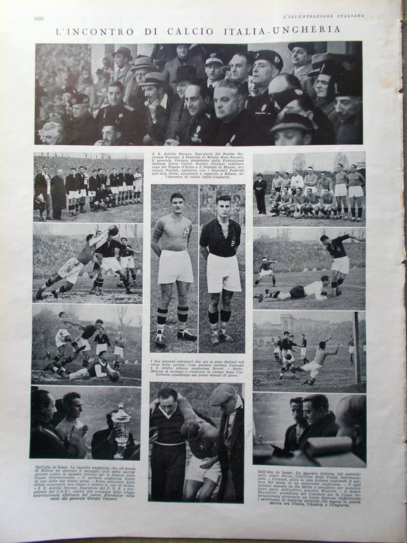 L'Illustrazione Italiana 1 Dicembre 1935 Estremo Oriente Ginevra Petrolio Calcio