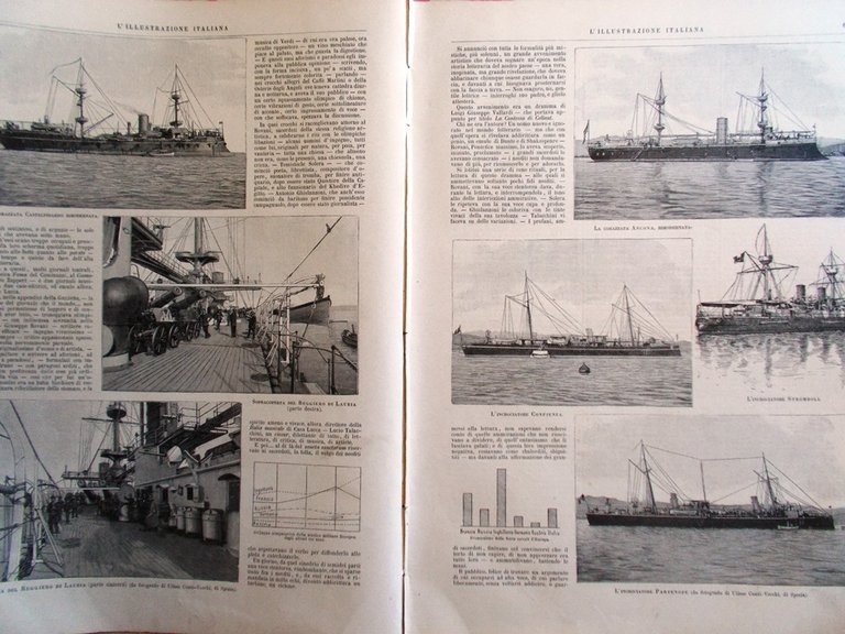 L'Illustrazione Italiana 1 Febbraio 1891 Baldovino del Belgio Cile Rivolta …
