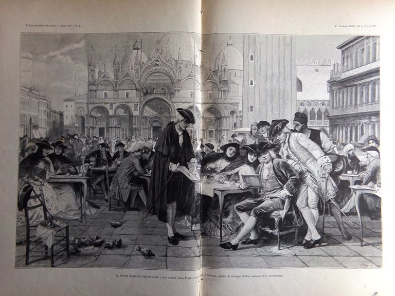 L'Illustrazione Italiana 1 Gennaio 1893 Francesco Guardi Università Roma Panama