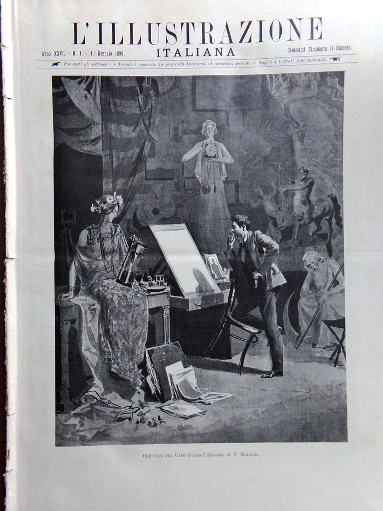 L'Illustrazione Italiana 1 Gennaio 1899 Canea Industria Zucchero Palazzo Ducale
