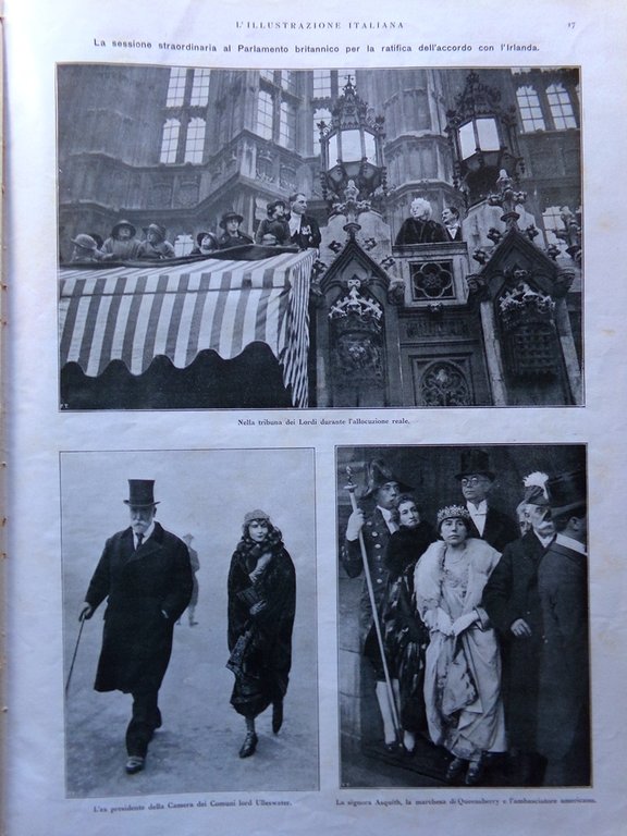 L'Illustrazione Italiana 1 Gennaio 1922 Idria Umberto Irlanda Asilo Berrini … | Immagine Gallery 2