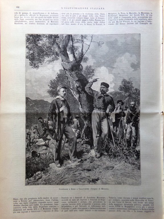 L'Illustrazione Italiana 1 Giugno 1884 Speciale Anniversario Giuseppe Garibaldi