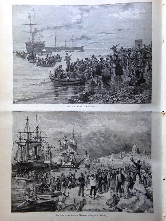 L'Illustrazione Italiana 1 Giugno 1884 Speciale Anniversario Giuseppe Garibaldi