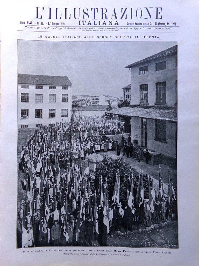 L'Illustrazione Italiana 1 Giugno 1919 Fiume Boemia Carso Buenos Aires …