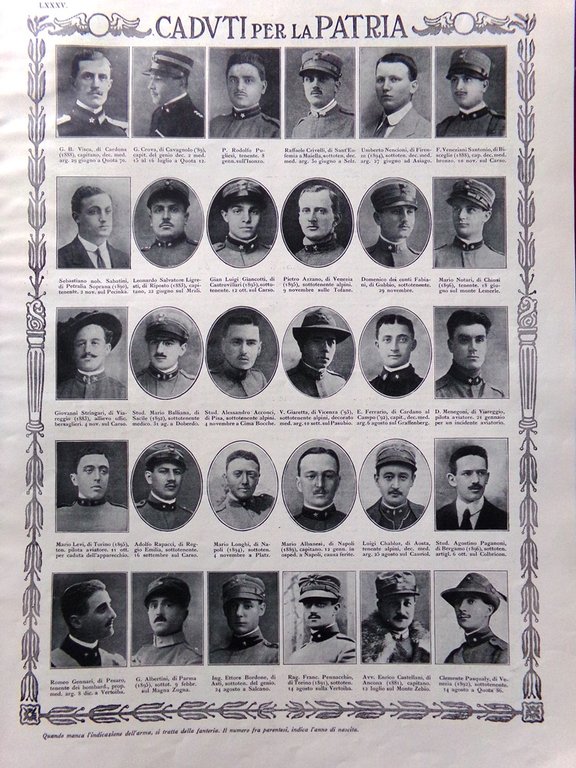 L'Illustrazione Italiana 1 Luglio 1917 WW1 Dito Dio Tofana Gorizia …