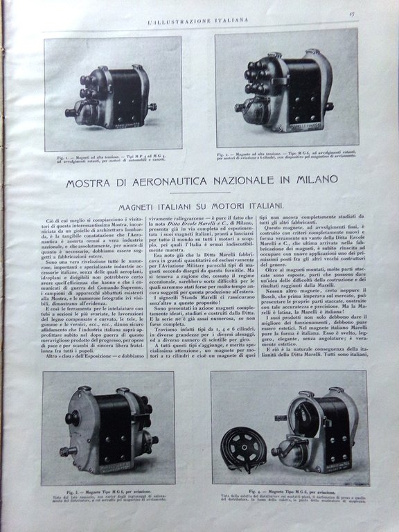 L'Illustrazione Italiana 1 Luglio 1917 WW1 Dito Dio Tofana Gorizia …