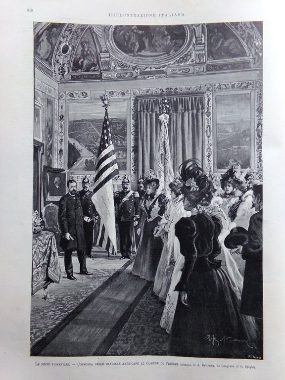 L'Illustrazione Italiana 1 Maggio 1898 Feste Fiorentine Miracolo di Castelvenere