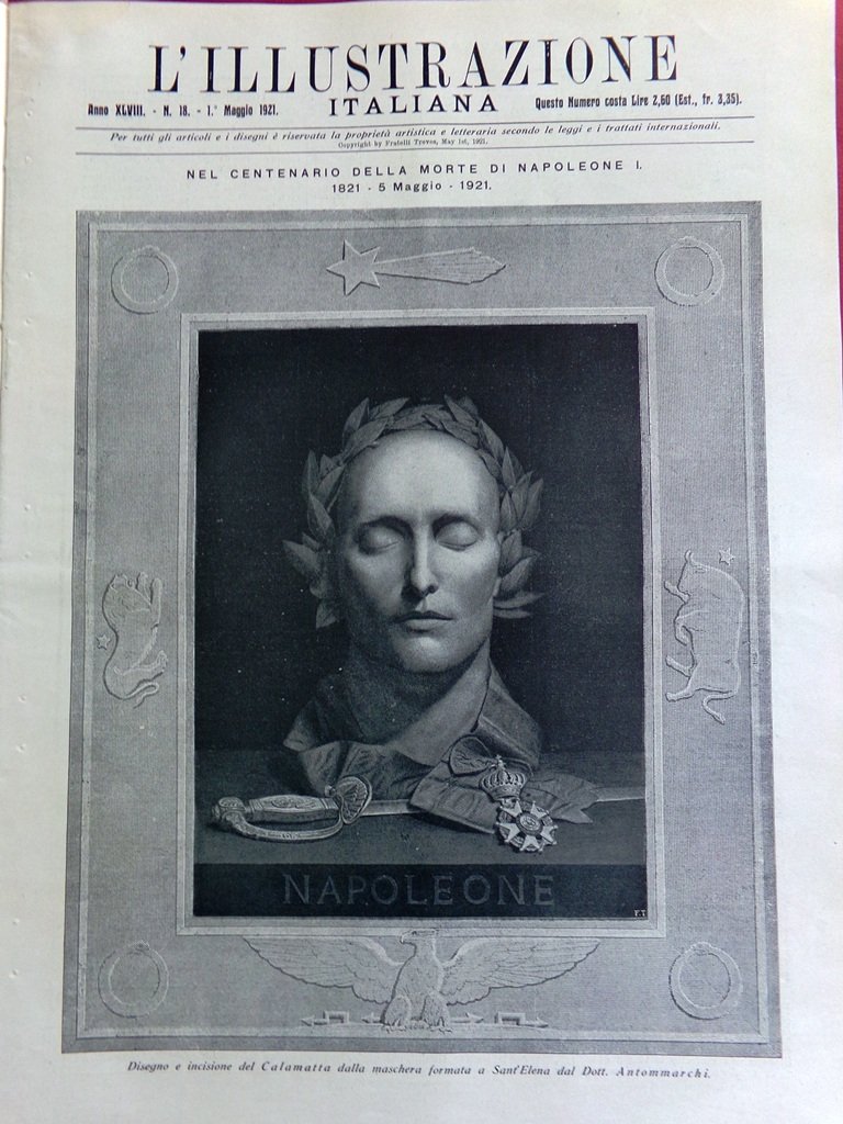 L'Illustrazione Italiana 1 Maggio 1921 Versilia Coefore Siracusa Napoleone Roma