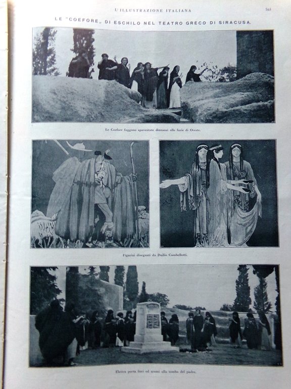 L'Illustrazione Italiana 1 Maggio 1921 Versilia Coefore Siracusa Napoleone Roma