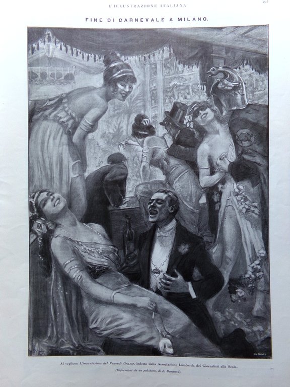 L'illustrazione Italiana 1 Marzo 1914 Umberto Savoia D'Annunzio Zandonai Fezzan