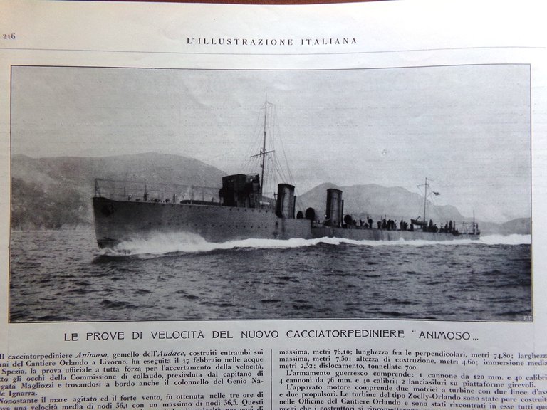 L'illustrazione Italiana 1 Marzo 1914 Umberto Savoia D'Annunzio Zandonai Fezzan