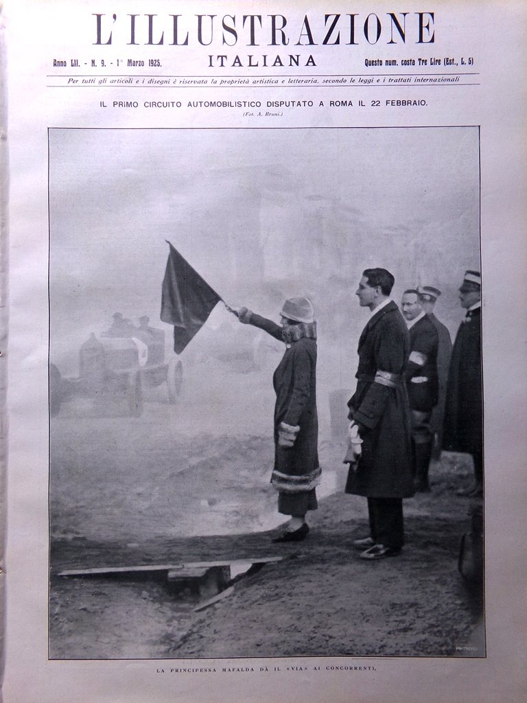 L'Illustrazione Italiana 1 Marzo 1925 Gran Premio Roma Etna Gorizia … | Immagine principale