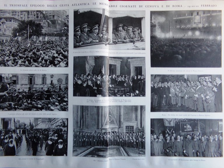 L'illustrazione Italiana 1 Marzo 1931 Chaplin Piano Regolatore Roma Balbo …