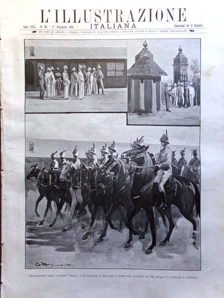 L'Illustrazione Italiana 1 Novembre 1903 Renan Ardigò Sallustio Ara Pacis …