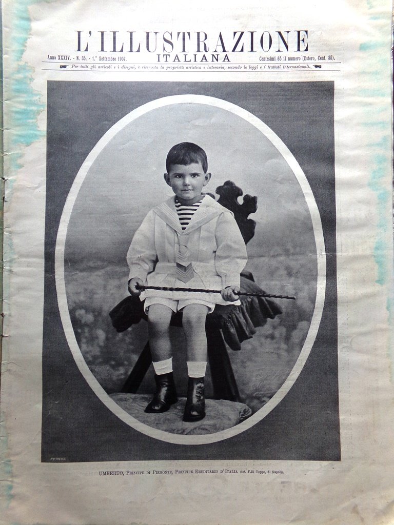 L'Illustrazione Italiana 1 Settembre 1907 Wellman Polo Nord Valsesia Ossola …