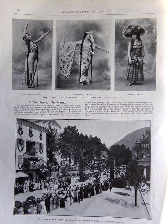 L'Illustrazione Italiana 1 Settembre 1907 Wellman Polo Nord Valsesia Ossola …