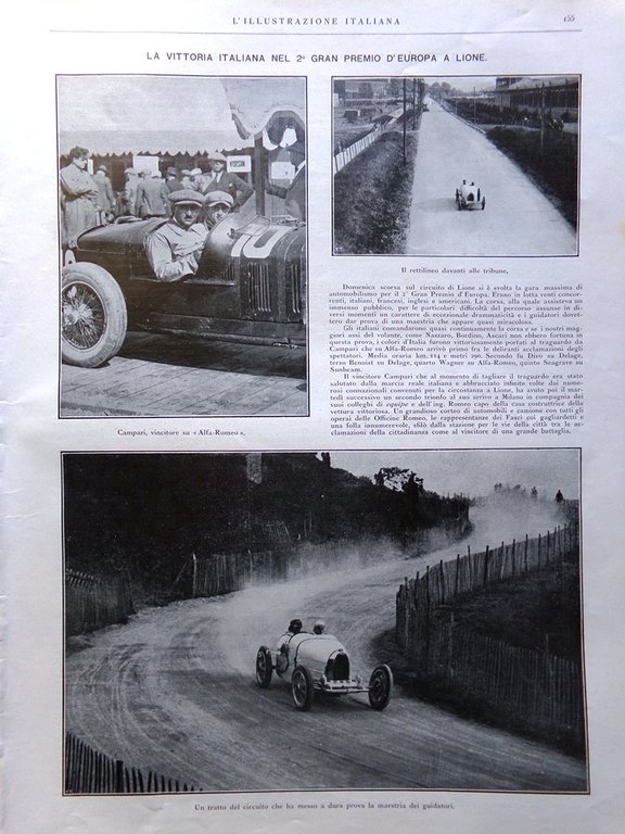 L'Illustrazione Italiana 10 Agosto 1924 Ascari Campari Finlandia Bottecchia Etna | Immagine Gallery 3