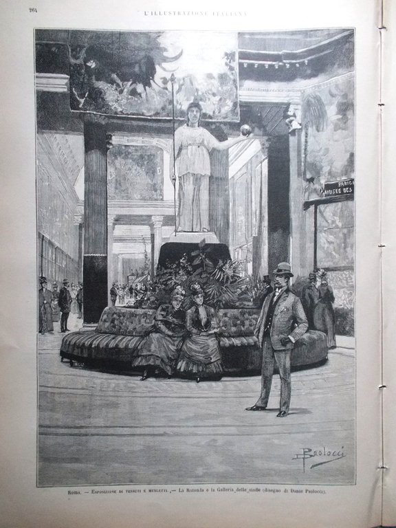 L'illustrazione Italiana 10 Aprile 1887 Crispi Impero Vanderbilt Chiesa Perugia