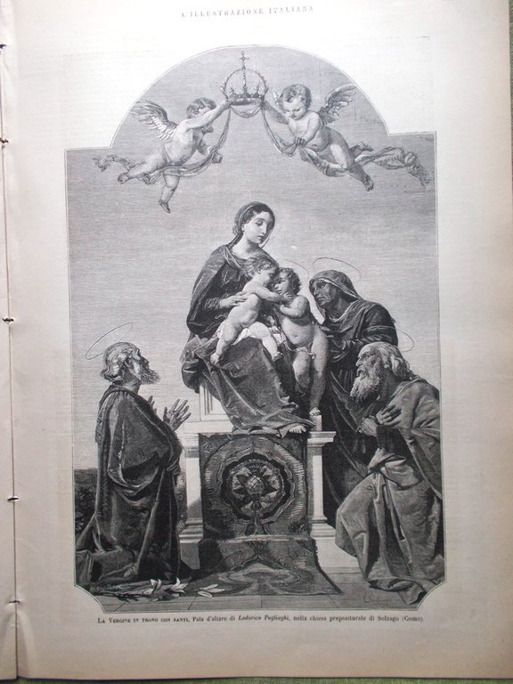 L'illustrazione Italiana 10 Aprile 1887 Crispi Impero Vanderbilt Chiesa Perugia
