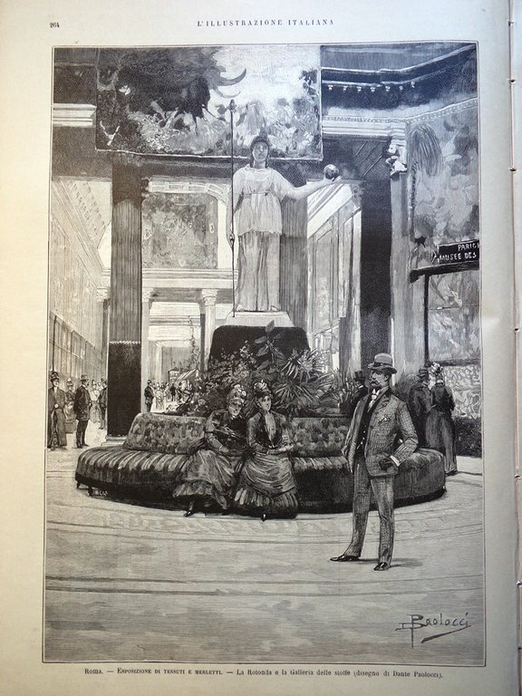L'illustrazione Italiana 10 Aprile 1887 Crispi Impero Vanderbilt Chiesa Perugia