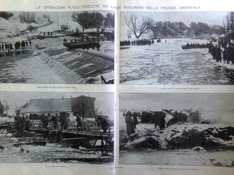 L'Illustrazione Italiana 10 Gennaio 1915 WW1 Bruno Garibaldi Senatori Cuxhaven