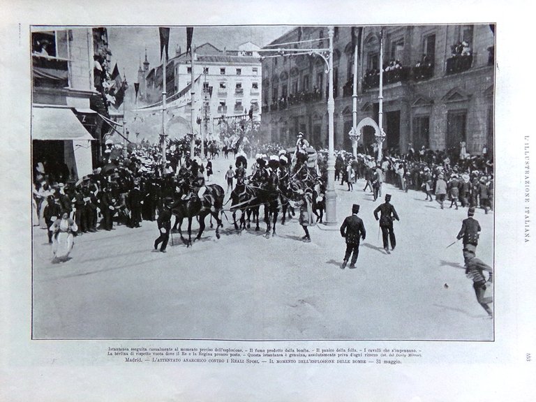 L'Illustrazione Italiana 10 Giugno 1906 Attentato Sovrani Spagna Virtus Bologna