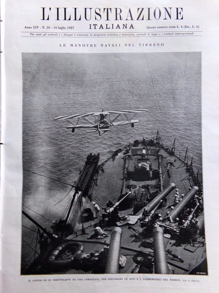 L'Illustrazione Italiana 10 Luglio 1927 Umberto Messina Volo Byrd Quintino …