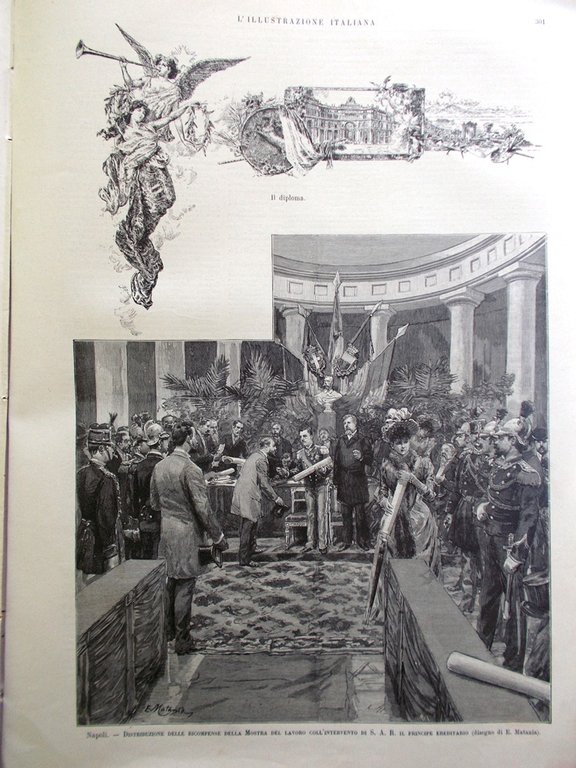 L'Illustrazione Italiana 10 Maggio 1891 Moltke Gregorovius Pini Disordini Roma