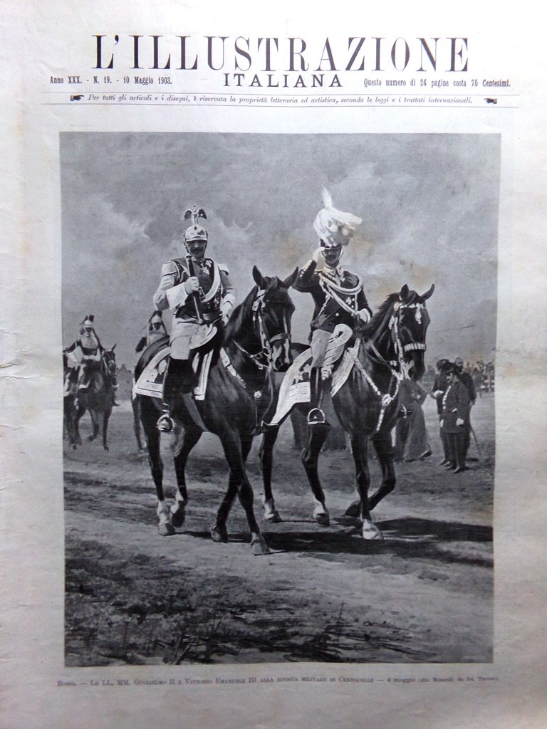 L'Illustrazione Italiana 10 Maggio 1903 Guglielmo II in Italia Salonicco …