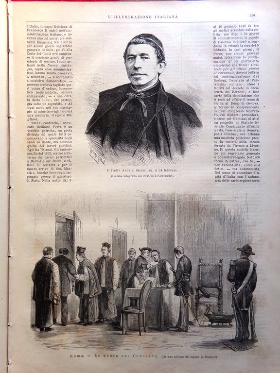 L'Illustrazione Italiana 10 Marzo 1878 Conclave Leone XIII Disastro Parma …