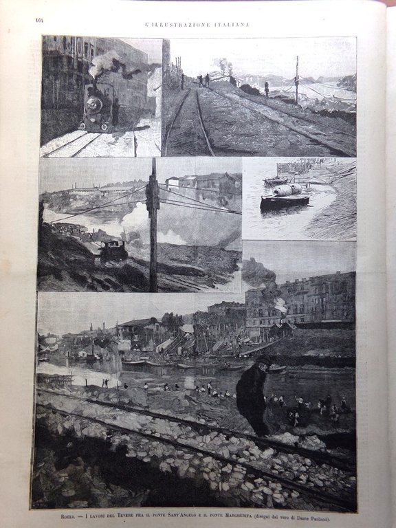 L'Illustrazione Italiana 10 Marzo 1889 Tevere Monumento Dogali Nigra Gladstone