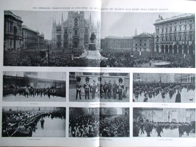 L'Illustrazione Italiana 10 Marzo 1918 WW1 Concordia Bande Pistor Velo …
