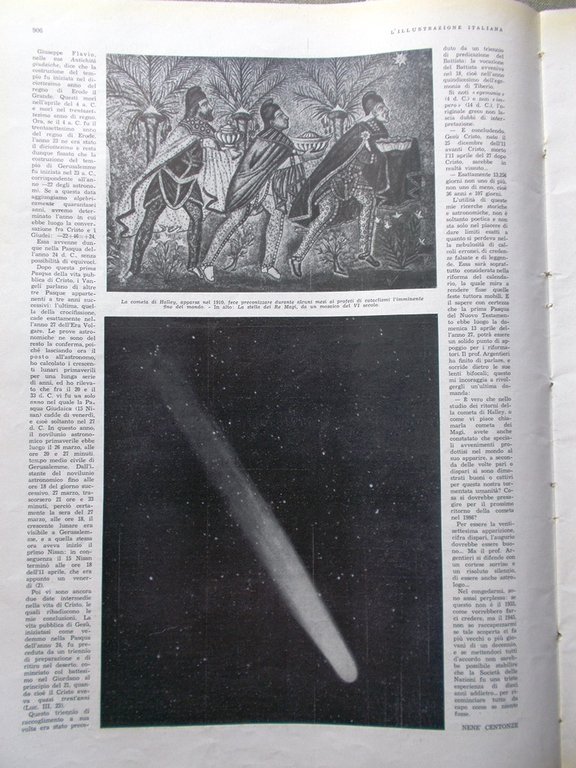 L'Illustrazione Italiana 10 Novembre 1935 Gozzano Sapienza Cometa Halley Cristo | Immagine Gallery 2